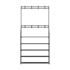 16-Pair Multifunctional Shoe Rack Hall Tree