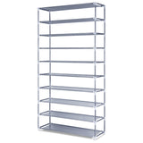 10-Tier Stackable Shoe Rack Cabinet