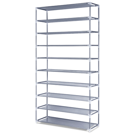 10-Tier Stackable Shoe Rack Cabinet