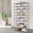 10-Tier Stackable Shoe Rack Cabinet