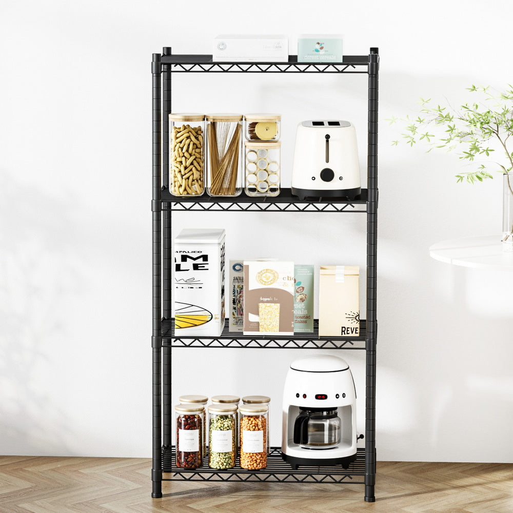 Artiss Adjustable 4-Tier Steel Shelving Unit