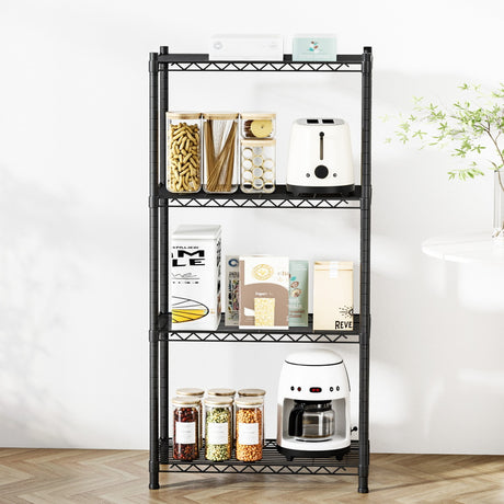 Artiss Adjustable 4-Tier Steel Shelving Unit