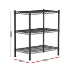 Adjustable 3-Tier Steel Shelving Unit