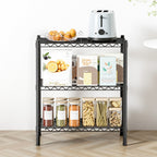 Adjustable 3-Tier Steel Shelving Unit