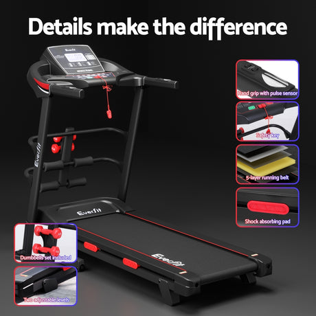 Everfit Electric Treadmill with Sit Up Bar