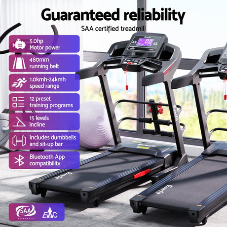 Everfit Electric Treadmill with Sit-Up Bar