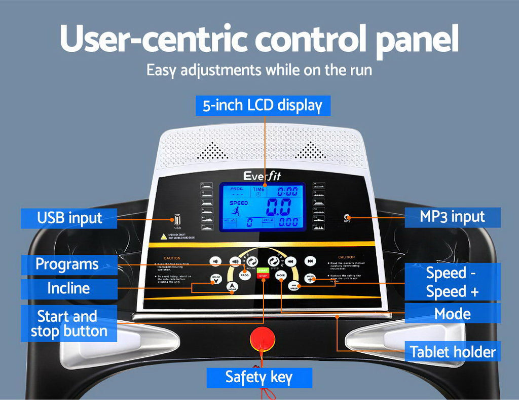 Everfit Electric Treadmill with Massage Feature