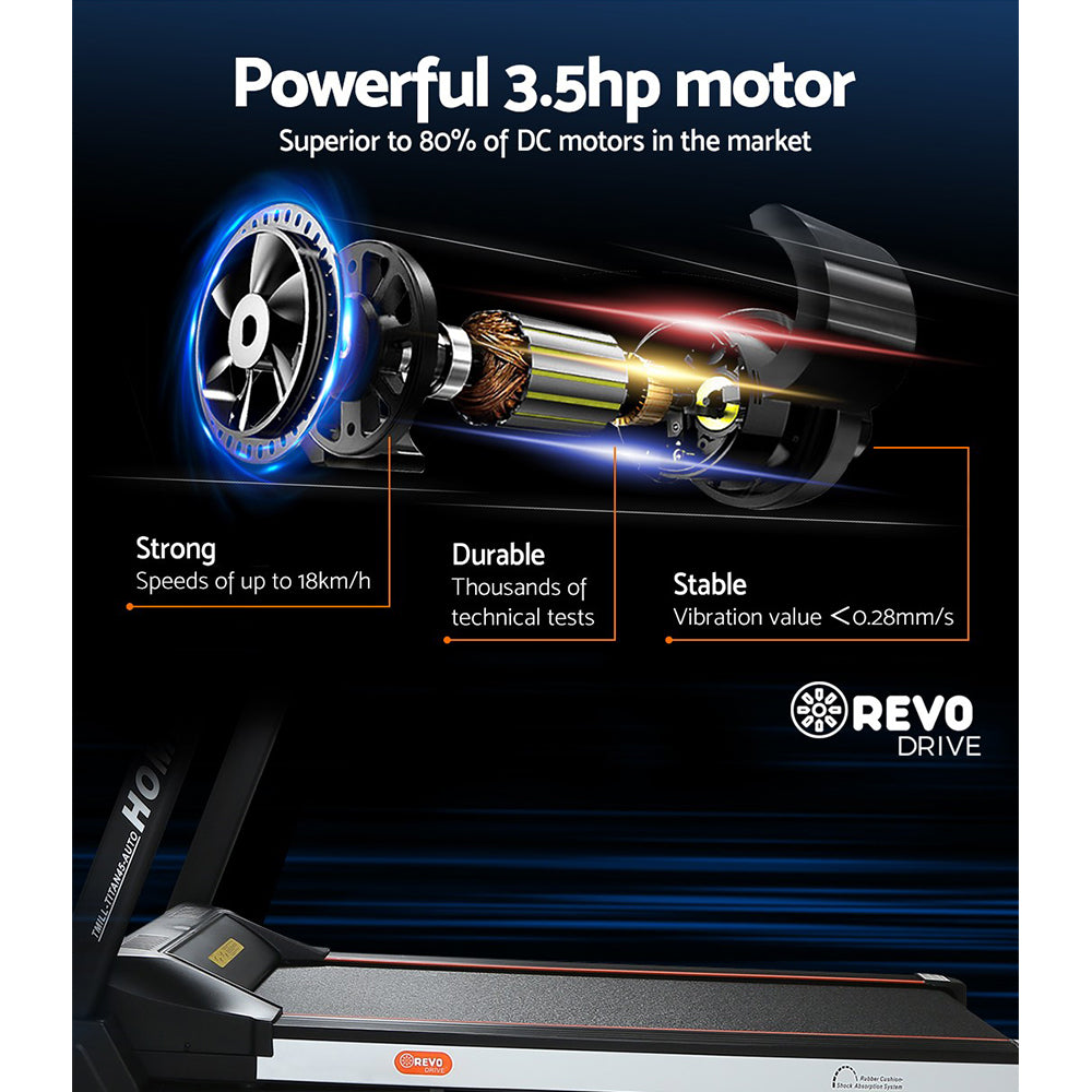 Everfit Electric Treadmill with Auto Incline