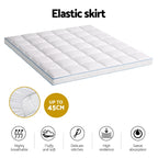 Giselle Bedding 10cm Pillowtop Bamboo Mattress Topper