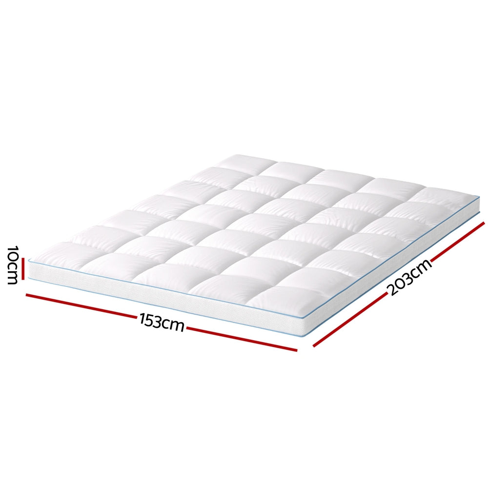 Giselle Bedding 10cm Pillowtop Bamboo Mattress Topper