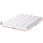 Giselle Bedding 10cm Pillowtop Bamboo Mattress Topper
