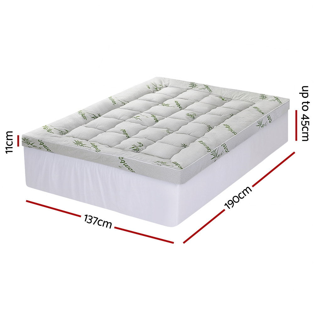 Giselle Luxurious Bamboo Pillowtop Mattress Topper
