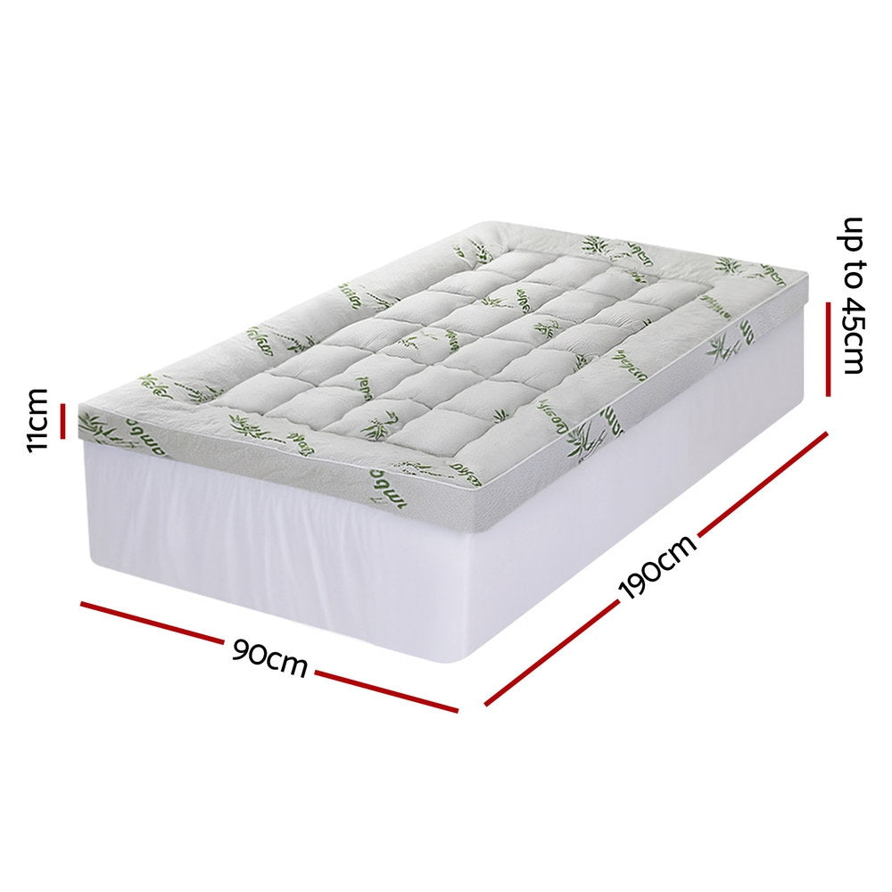 Giselle Luxurious Bamboo Pillowtop Mattress Topper