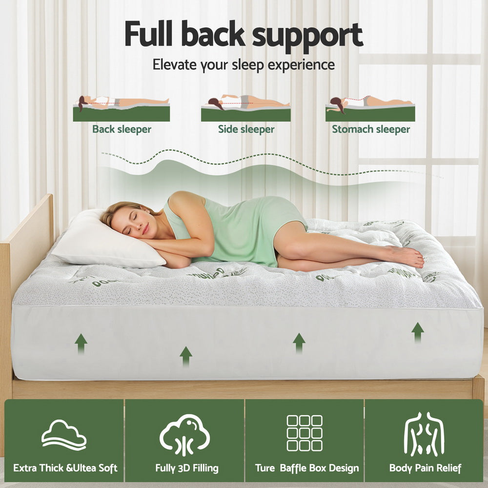 Bamboo Luxury Comfort Mattress Topper