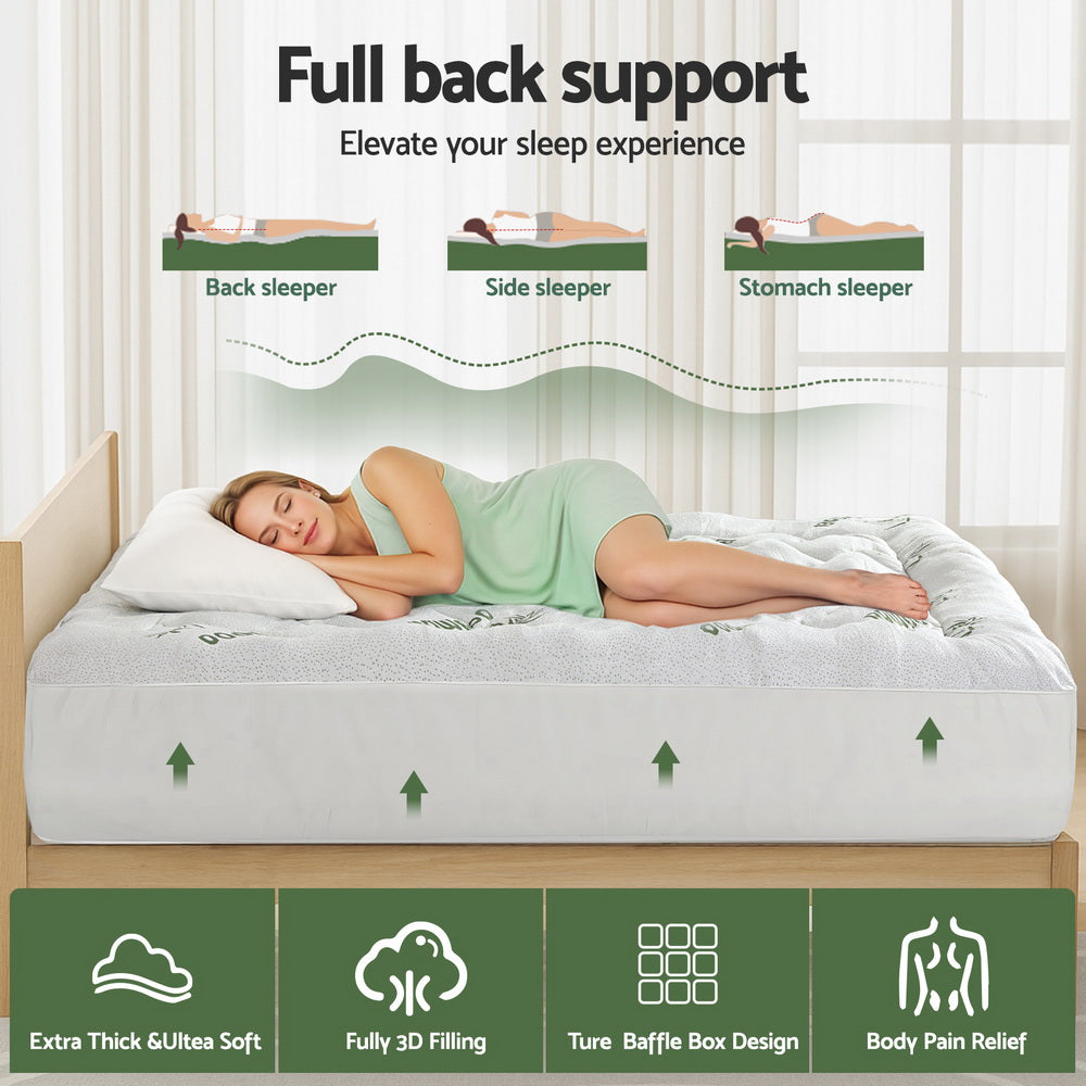 Bamboo Luxury Comfort Mattress Topper