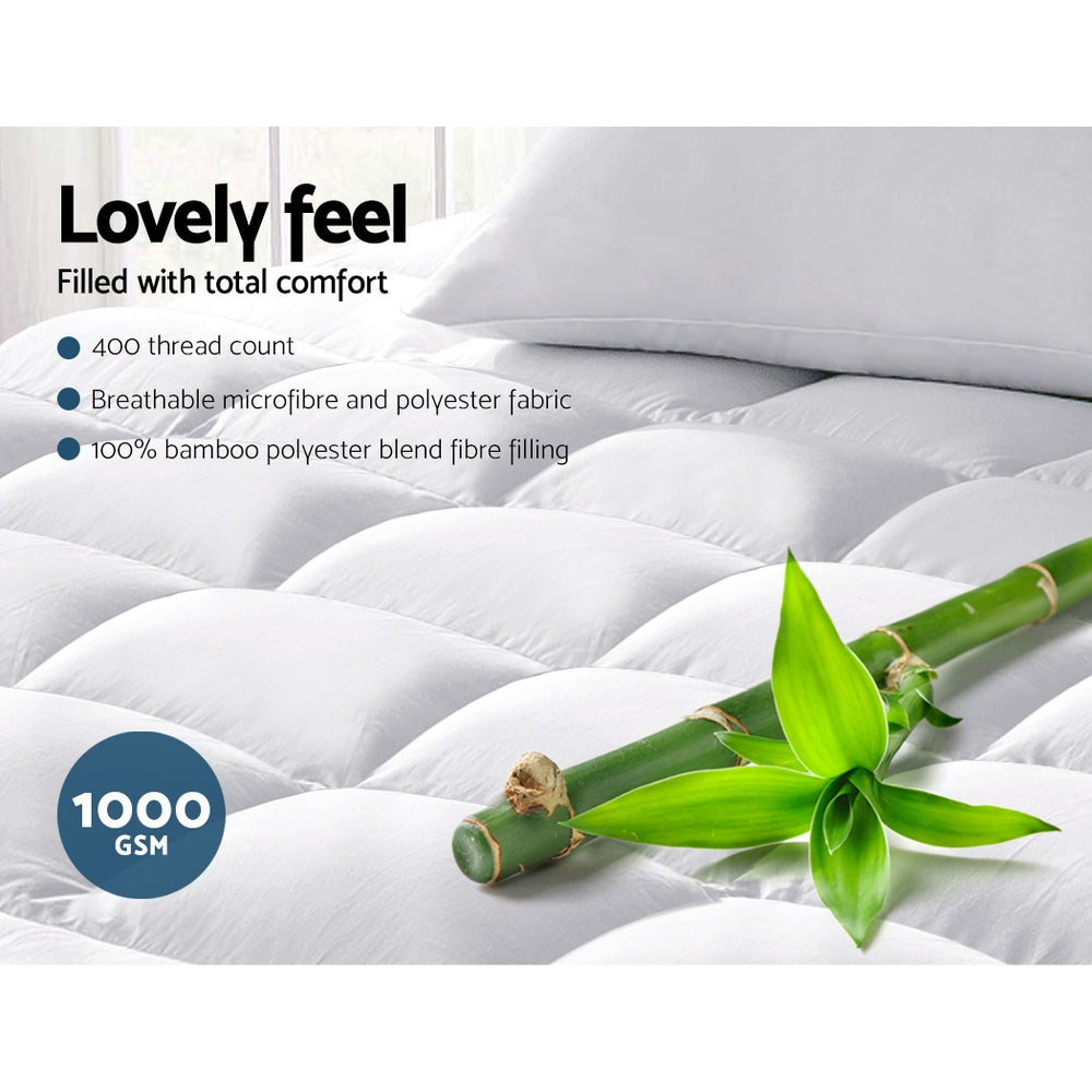 Bamboo Luxury Comfort Mattress Topper
