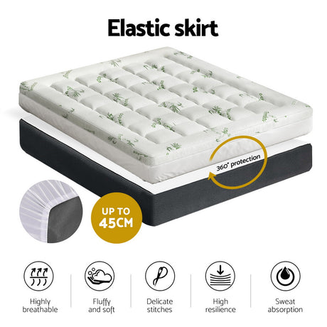 Giselle Bedding Luxury Bamboo Mattress Topper