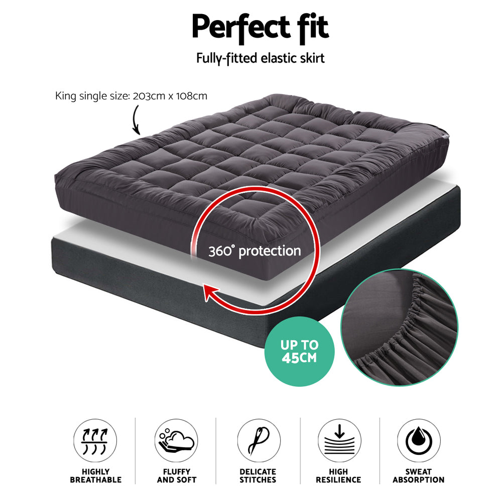 Giselle Bedding King Single Mattress Topper