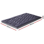 Giselle 5cm Bamboo Charcoal Pillowtop Mattress Topper