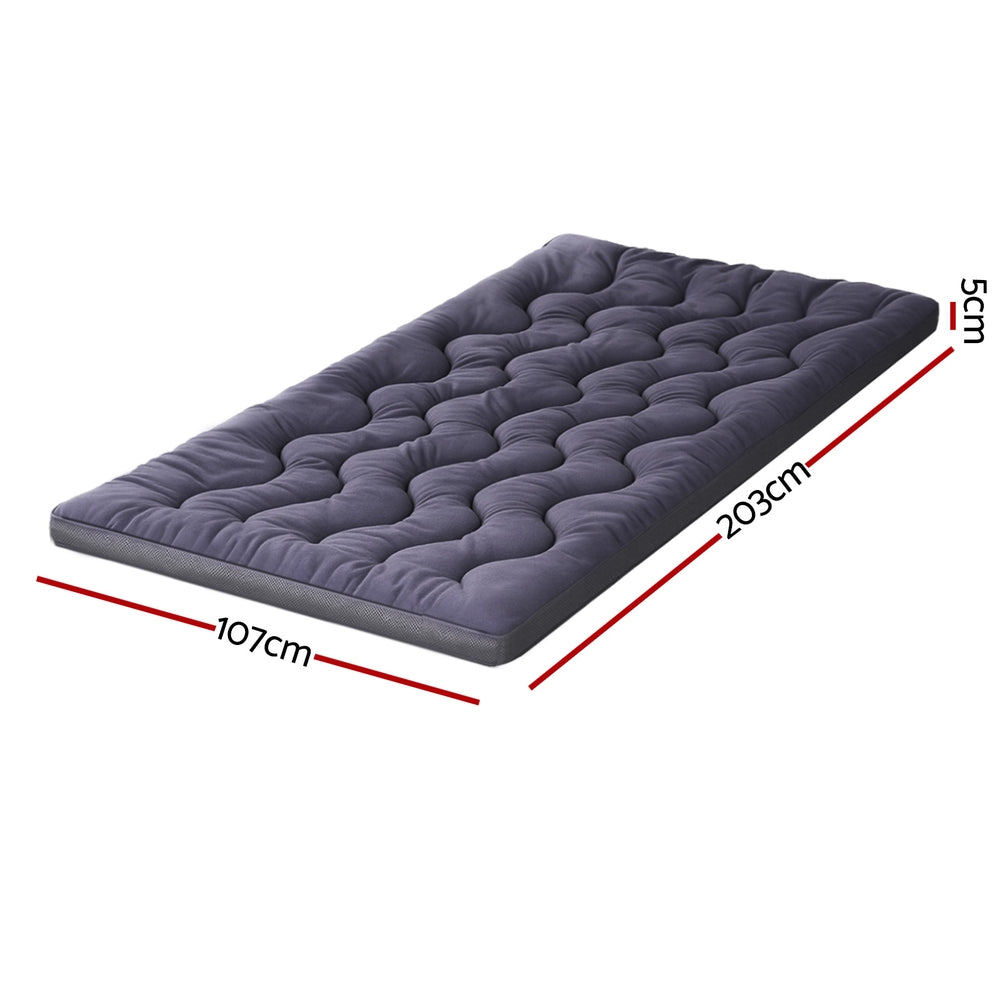 Giselle 5cm Bamboo Charcoal Pillowtop Mattress Topper
