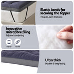 Giselle 5cm Bamboo Charcoal Pillowtop Mattress Topper