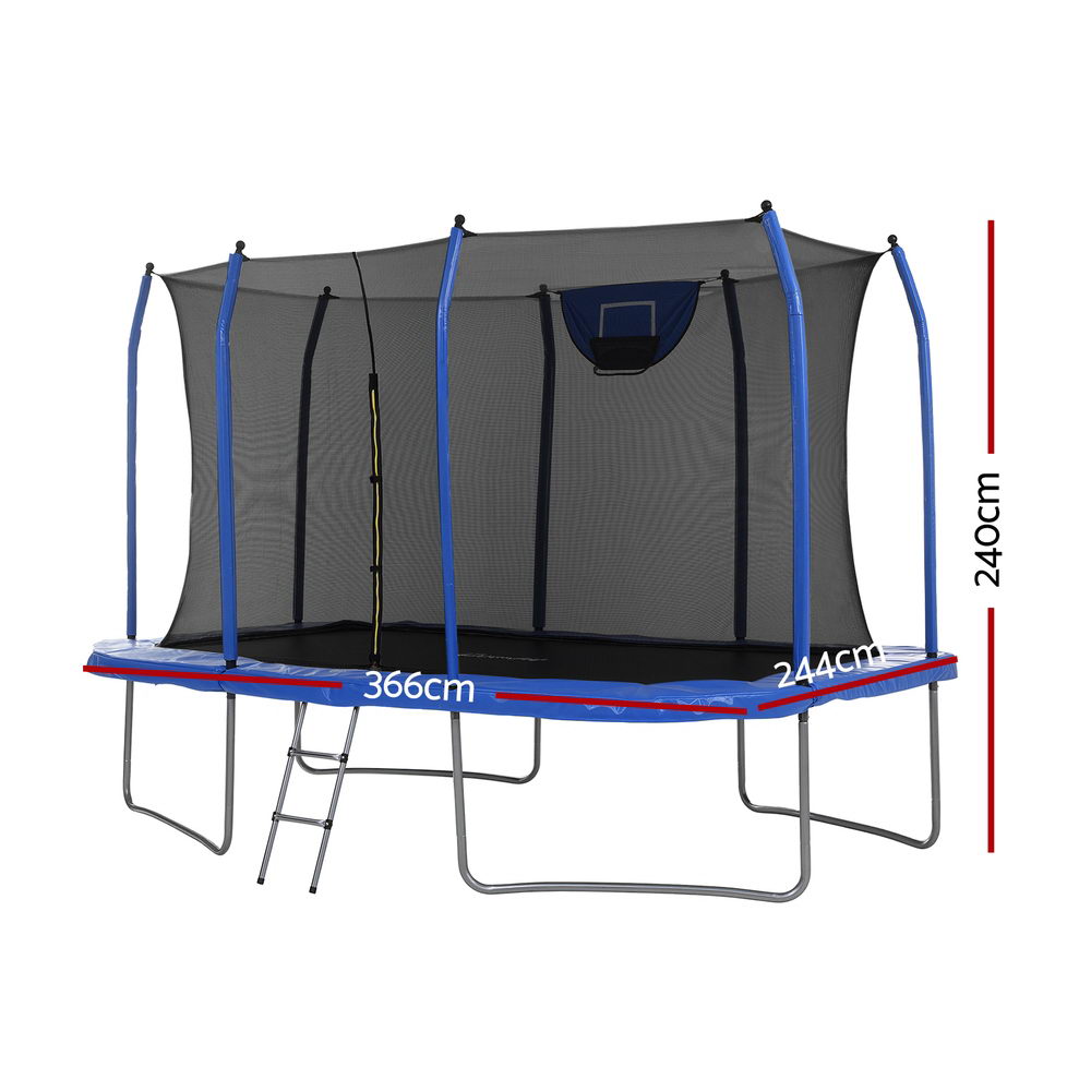 Everfit 12FT Rectangle Trampoline with Basketball Set