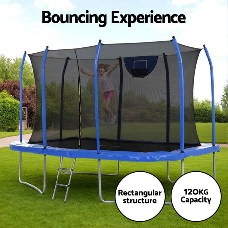 Everfit 12FT Rectangle Trampoline with Basketball Set