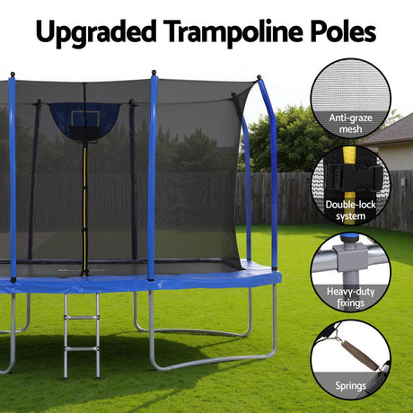 Everfit 12FT Rectangle Trampoline with Basketball Set