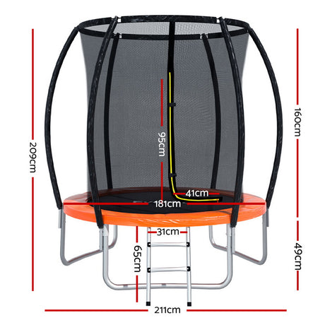 Everfit 6FT Kids Trampoline with Safety Net