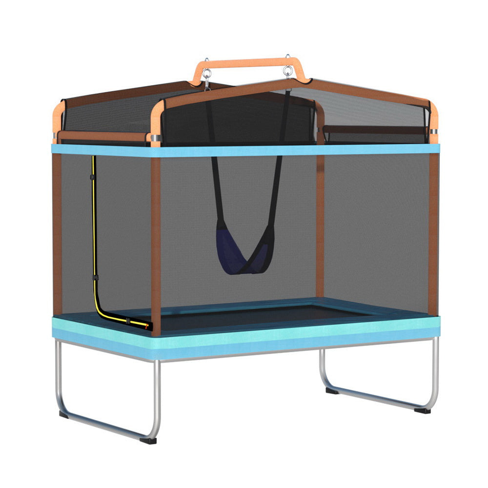 Everfit 6FT Kids Trampoline with Swing Enclosure