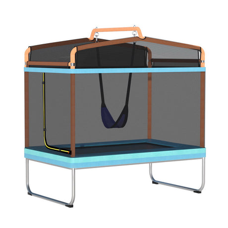 Everfit 6FT Kids Trampoline with Swing Enclosure