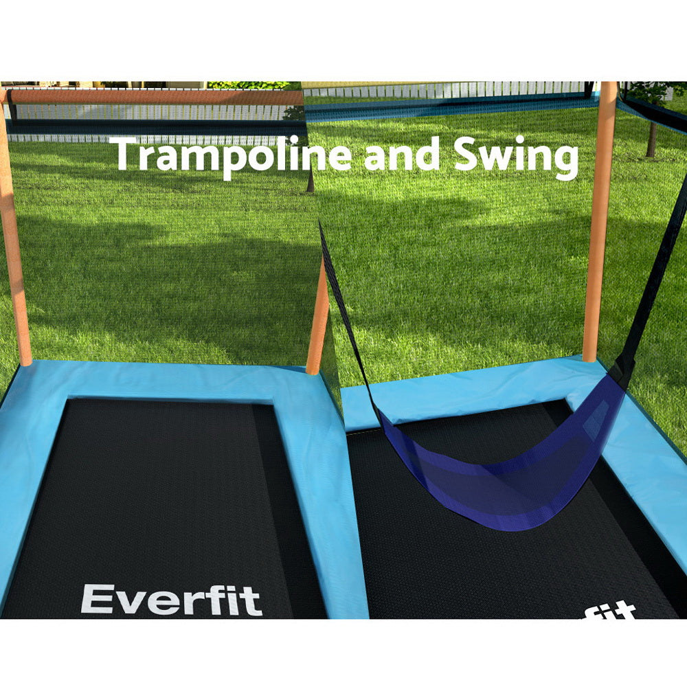 Everfit 6FT Kids Trampoline with Swing Enclosure