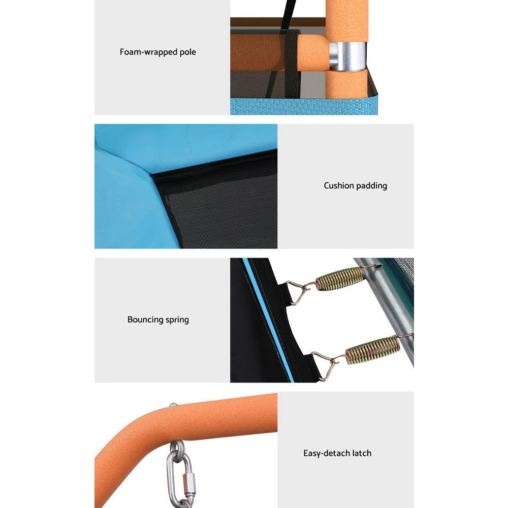 Everfit 6FT Kids Trampoline with Swing Enclosure