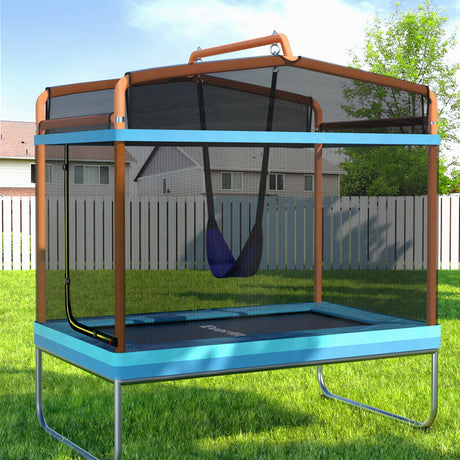 Everfit 6FT Kids Trampoline with Swing Enclosure