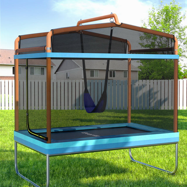 Everfit 6FT Kids Trampoline with Swing Enclosure