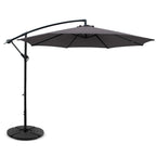 Instahut Outdoor Umbrella w/Base Cantilever Beach Garden Patio Shade Canopy
