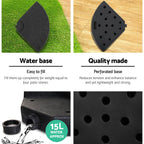 Instahut Outdoor Umbrella w/Base Cantilever Beach Garden Patio Shade Canopy