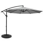 Instahut Outdoor Umbrella w/Base Cantilever Beach Garden Patio Shade Canopy