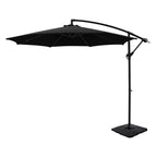 Instahut 3m Umbrella w/Base Outdoor Cantilever Beach Garden Patio Parasol