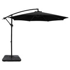 Instahut 3m Umbrella w/Base Outdoor Cantilever Beach Garden Patio Parasol