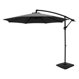 Instahut 3m Umbrella w/Base Outdoor Cantilever Beach Garden Patio Parasol