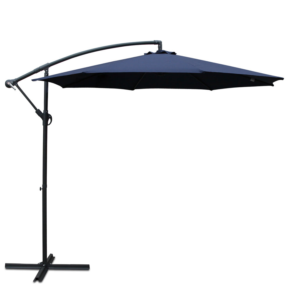 Instahut Outdoor Cantilever Umbrella for Beach, Garden & Patio Sun Shade