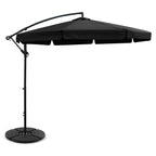 Instahut 3m Outdoor Umbrella w/Base Cantilever Garden Patio Beach Sunshade