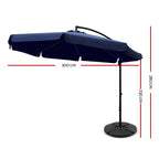 Instahut 3m Outdoor Umbrella w/Base Cantilever Garden Patio Beach Sunshade