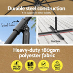 Instahut Outdoor Cantilever Umbrella with Base for Garden, Beach and Patio Shade