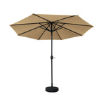 Instahut Outdoor Umbrella with Base Pole Stand Garden Sun Patio Tilt UV Protection