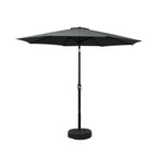 Instahut Outdoor Umbrella with Base Pole Stand Garden Sun Patio Tilt UV Protection
