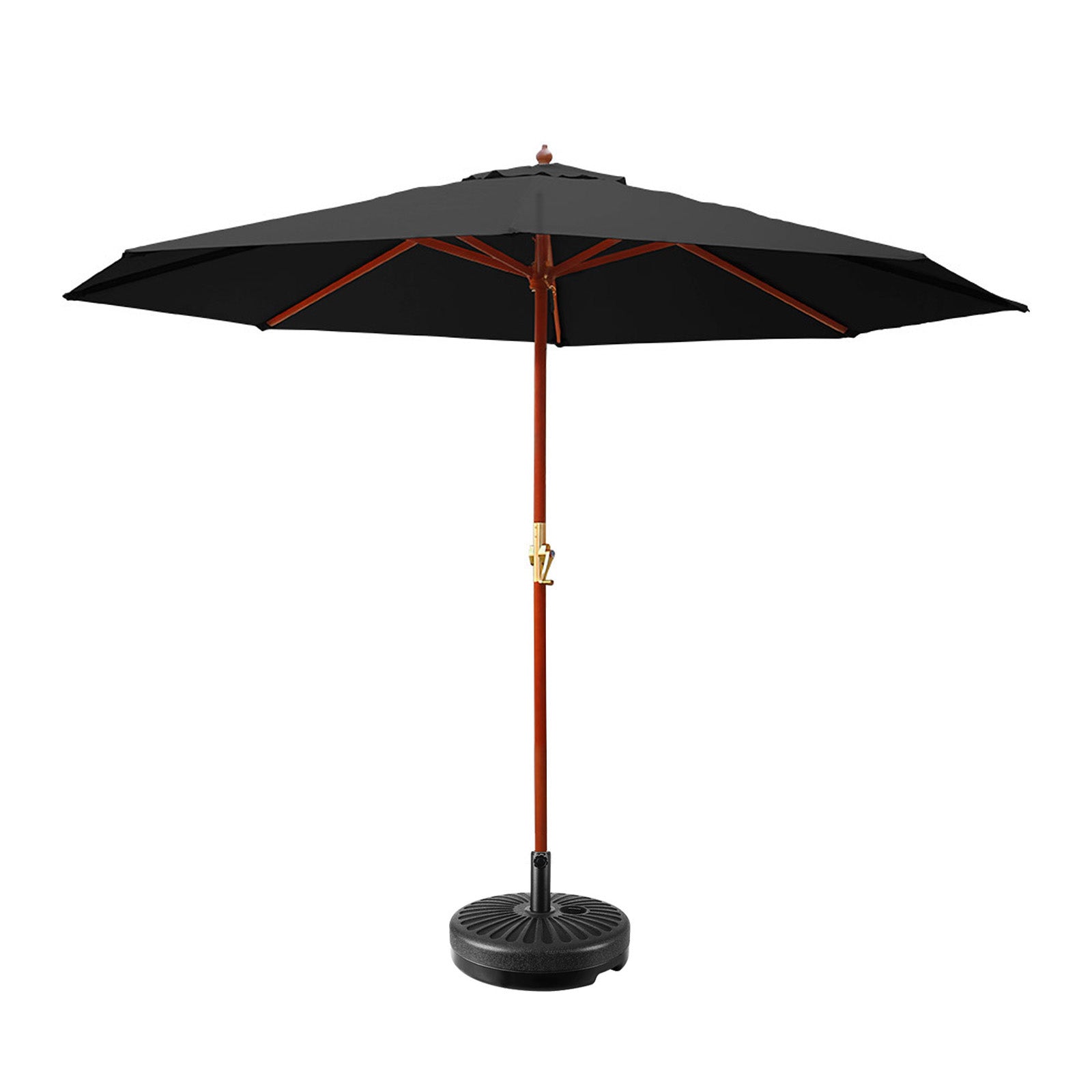 Instahut Outdoor Umbrella with Base Pole for Garden, Deck and Patio Sun Stand