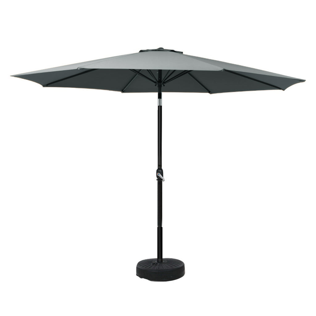 Instahut Outdoor Umbrella Base Beach Pole Garden Tilt Sun Patio UV Canopy