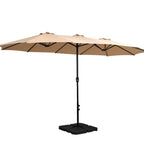 Instahut Outdoor Beach Pole Garden Tilt Canopy Sunshade Umbrella for Patio